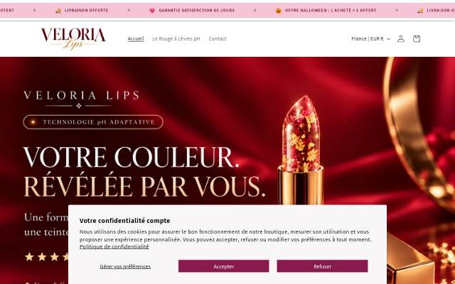 Escaparate de VELORIA LIPS