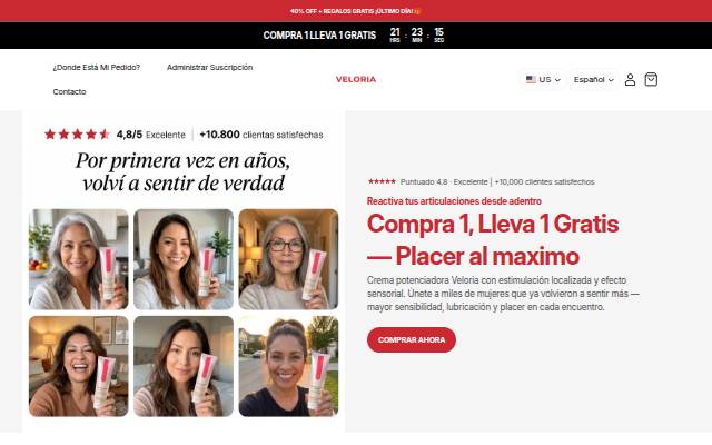 Veloria Lab storefront