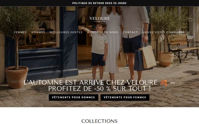 Veloure storefront
