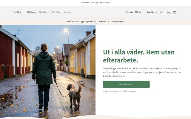 Velta storefront