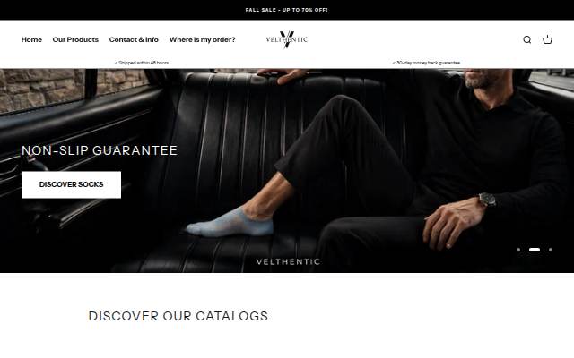 Velthentic storefront