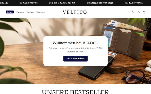 VELTICO storefront