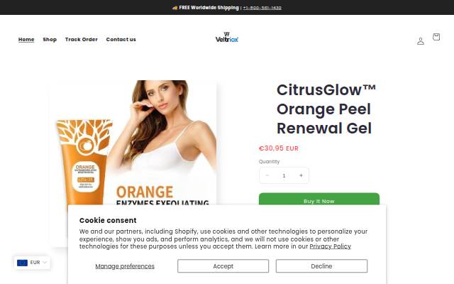 Veltriox storefront