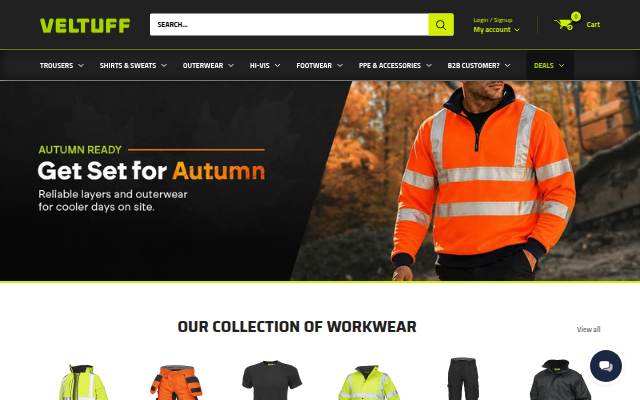 VELTUFF® UK storefront