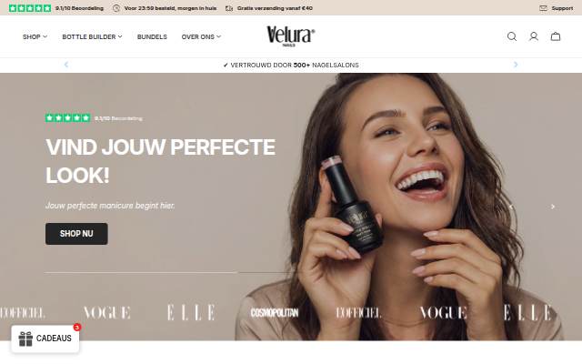 Velura storefront