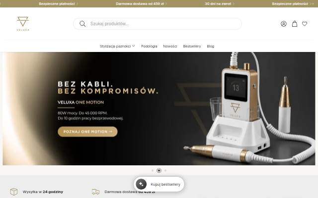 Veluxa.eu storefront