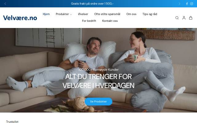 Velvære AS storefront