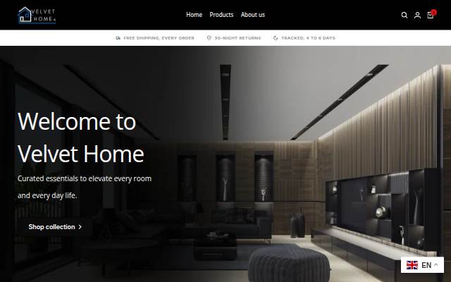 Velvet Home storefront