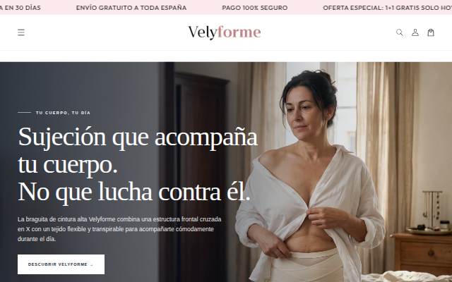 Velyforme storefront