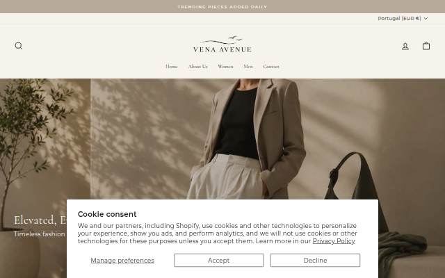 Vena Avenue storefront