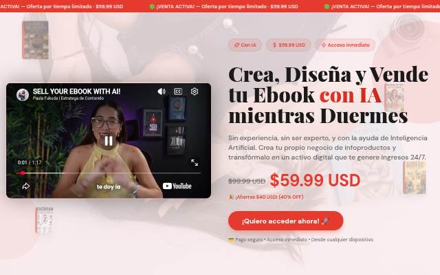 Vende tu Ebook con IA Mientras Duermes storefront