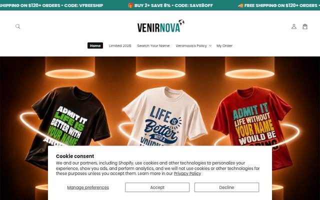 Montra da Venirnova Shop