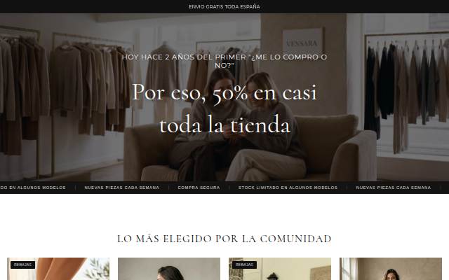 Vensara storefront