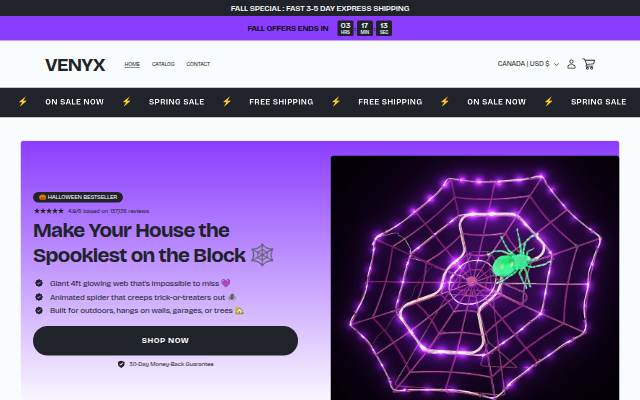 Venyx storefront