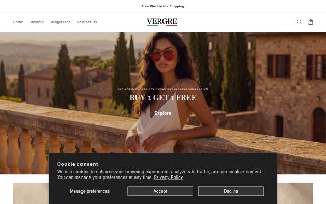 VERGRE storefront
