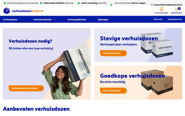 Verhuisdozenloods storefront
