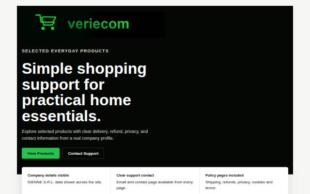 Veriecom storefront
