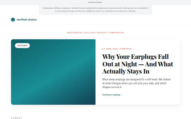 verified choice — Independent testing that holds up storefront