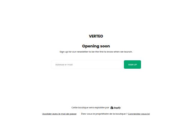 VERTEO storefront