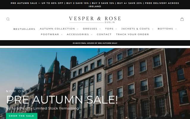 Vesper &amp; Rose Dublin storefront