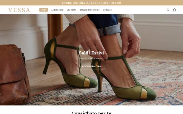 Vessa Italia storefront