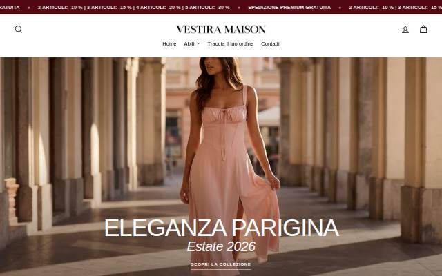 Vestira Maison storefront