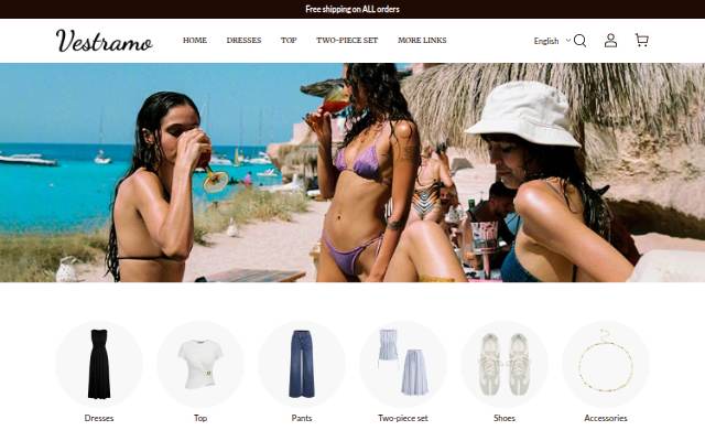 Vestramo storefront