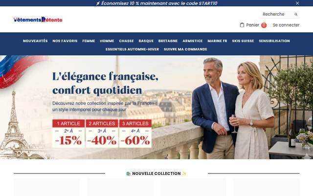Startseite von vetementsdetente