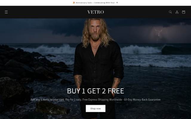 Startseite von VETRO BRAND