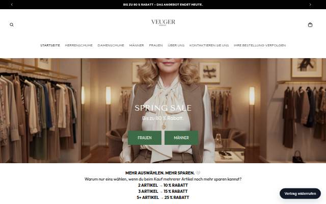 VeugerModehous.de storefront