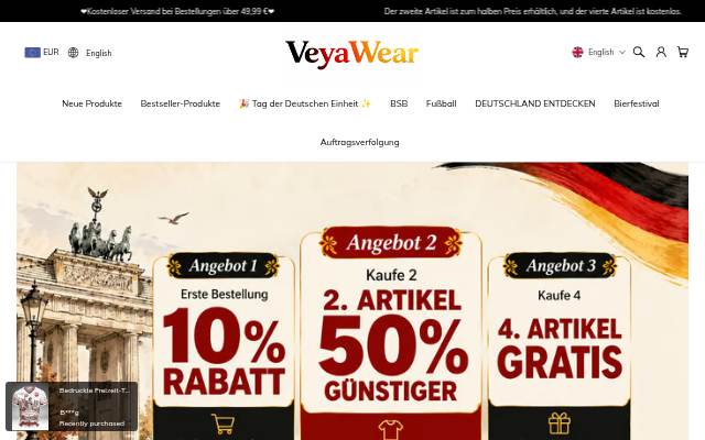 Veyawear storefront