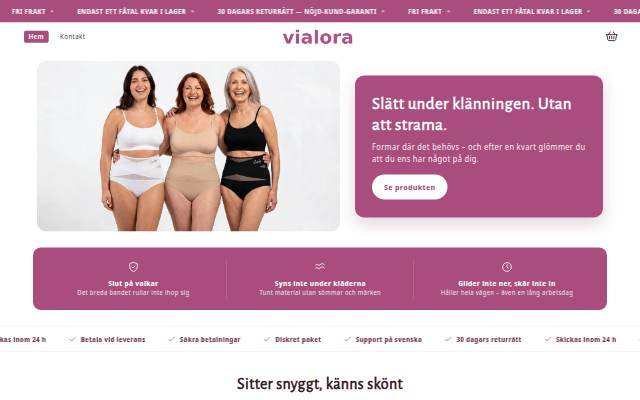 Vialora storefront