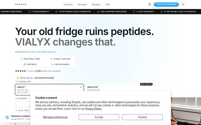 Startseite von VIALYX