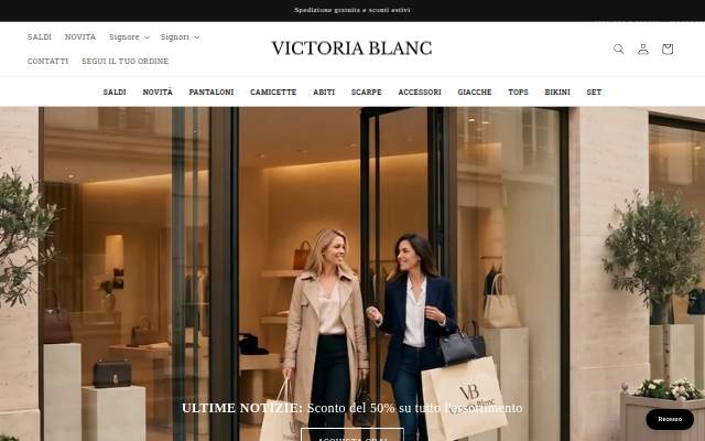 Victoria Blanc storefront