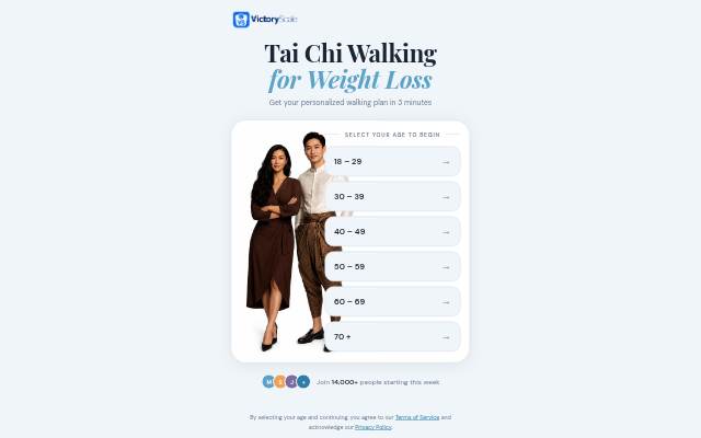 VictoryScale — Tai Chi Walking Plan storefront
