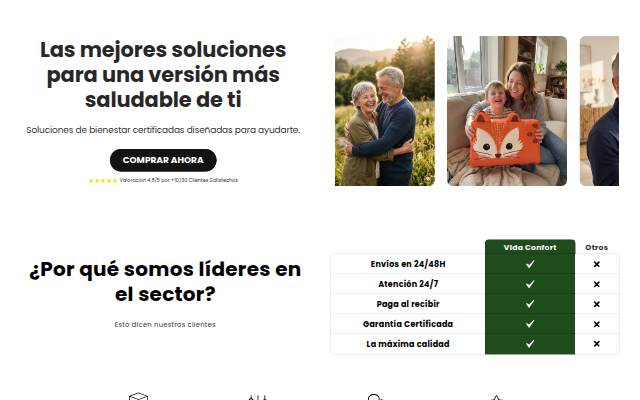 Vida Confort storefront