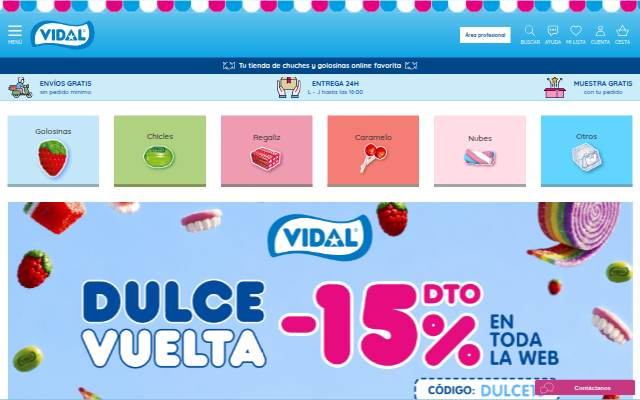 Tienda de Chuches Online storefront