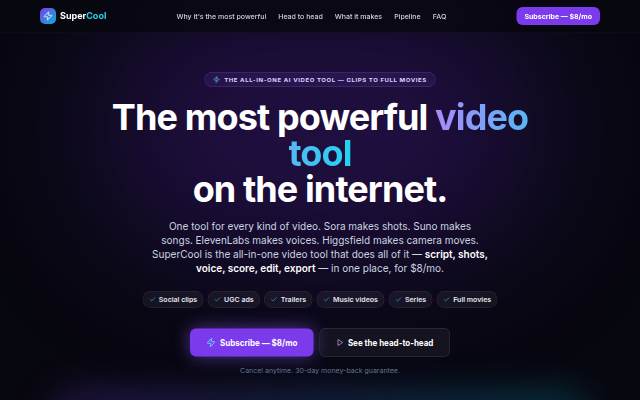 SuperCool AI Tool storefront