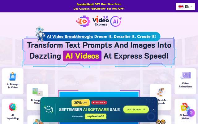 VideoExpress.ai storefront
