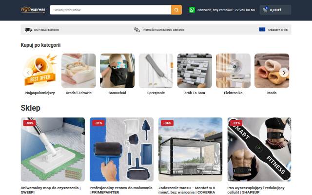 Vigoexpress storefront