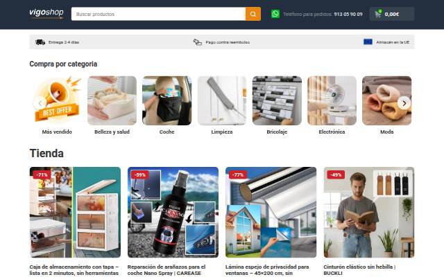 Vigoshop storefront