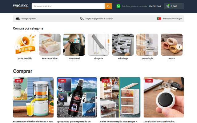 Vigoshop storefront