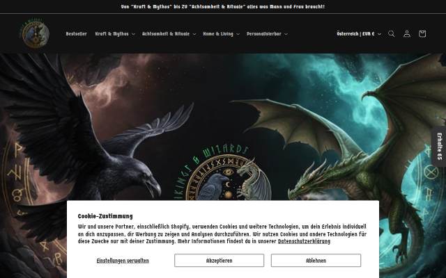 Vikings&amp;Wizards storefront
