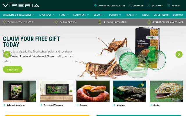 Viperia UK storefront