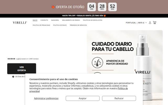 Virelli storefront