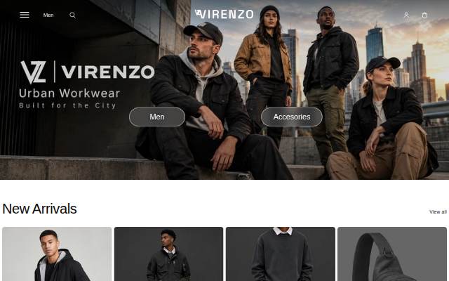 Startseite von VIRENZO