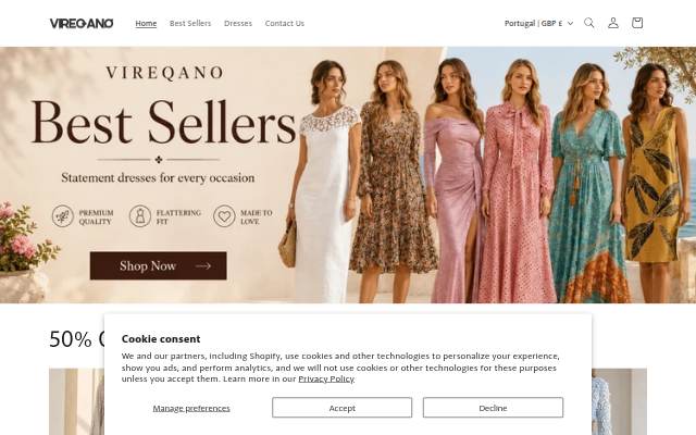 Vireqano storefront