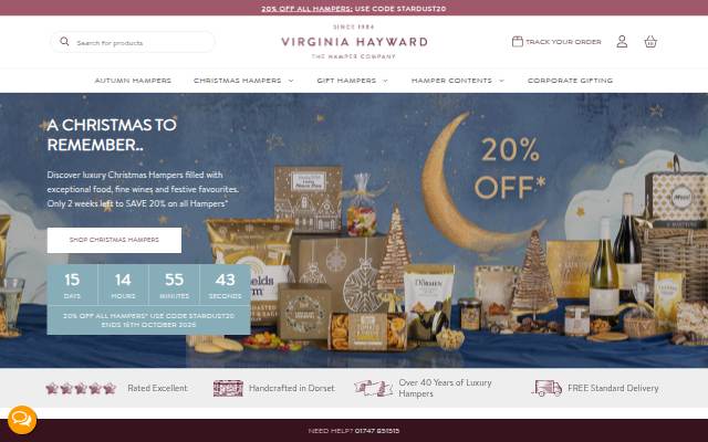Virginia Hayward Hampers storefront