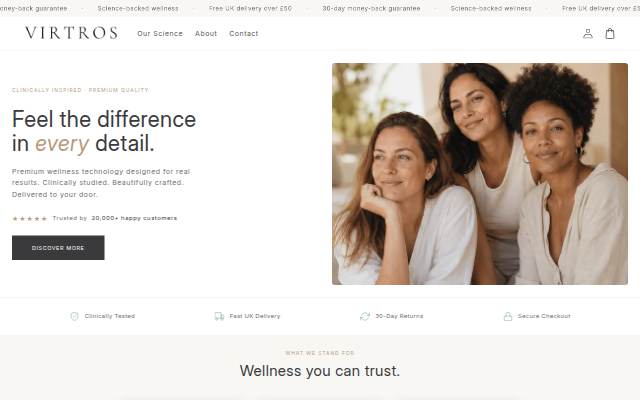 Virtros storefront