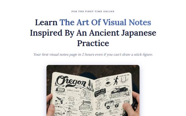 Learn The Art Of Visual Notes Inspired By An Ancient Japanese Practice storefront